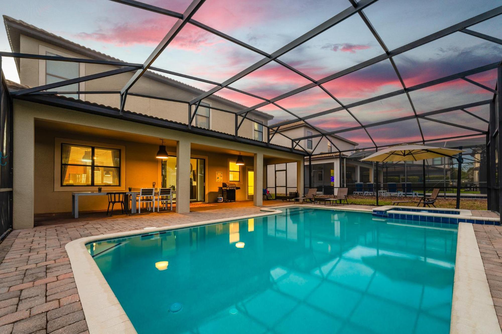 Heated Pool + Free Waterpark + Lazy River + Grill Davenport Luaran gambar